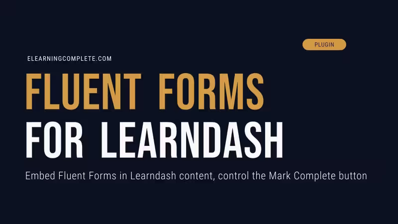Fluent Forms for LearnDash