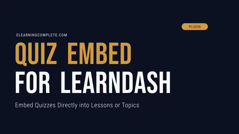 Quiz Embed for LearnDash